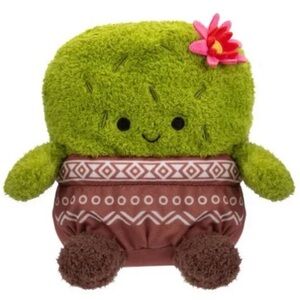BumBumz RodeoBumz Colleen Cactus Bean Plush 7.5” Stuffed Toy Green Brown Pink